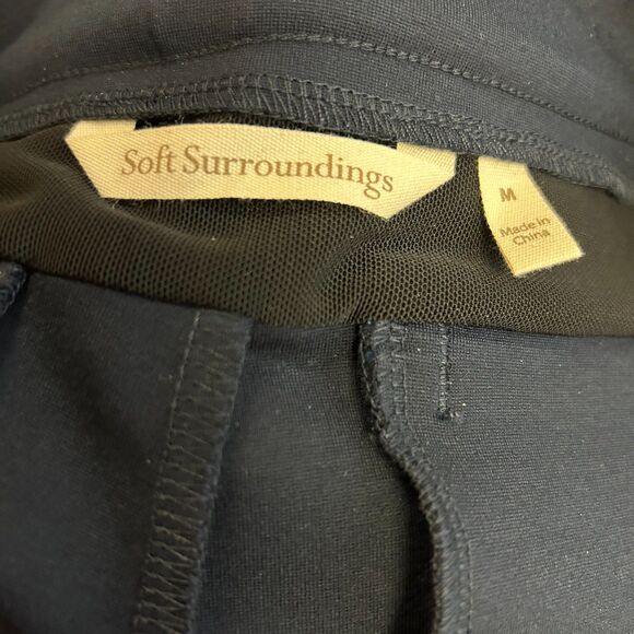 Soft Surroundings NWOT Navy Ponte High Waisted Bootcut Dress Pants Size M - Picture 7 of 12